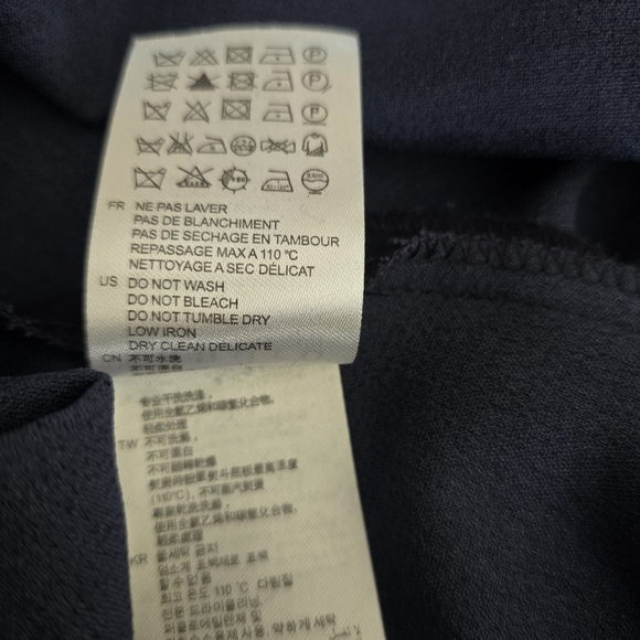 Sandro Paris Gigi Striped-Trim Fit & Flare Navy Dress, Size 2 - Picture 11 of 14